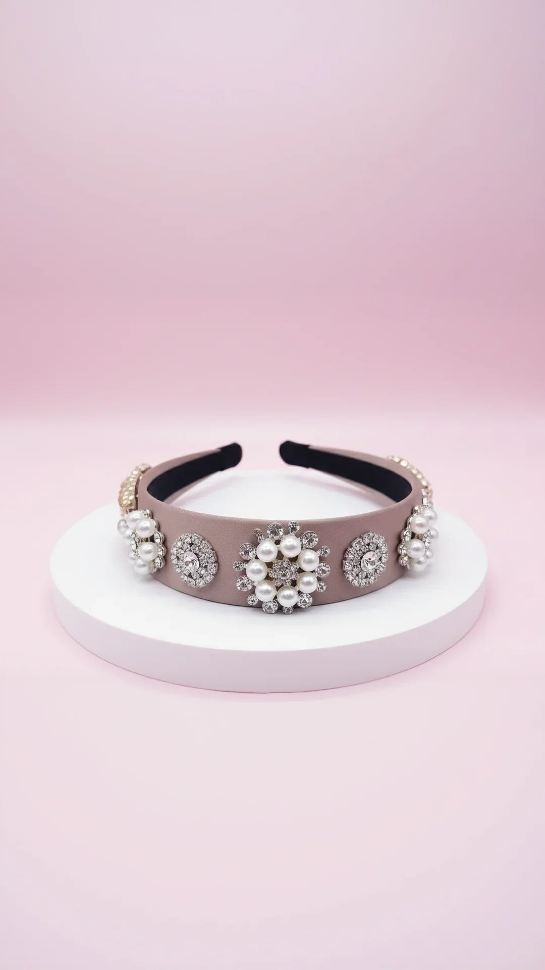 Women’s Pearl Cluster Statement Headband & Hair Band