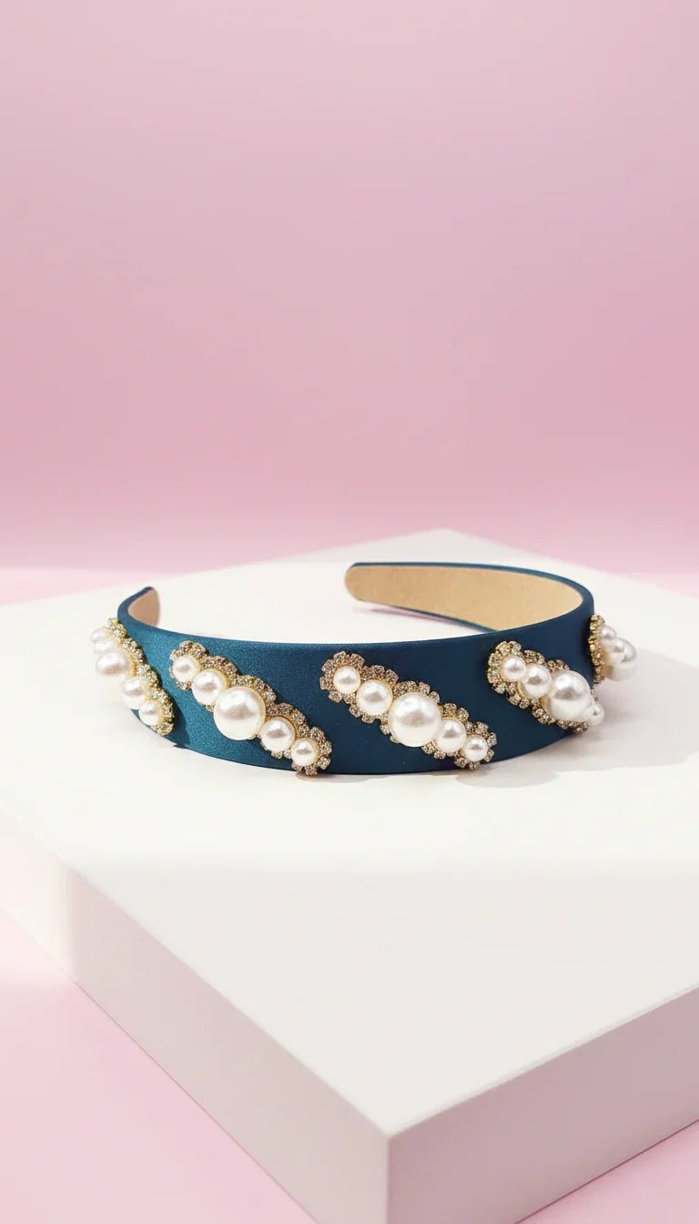 Women’s Pearl Statement Headband & Hair Band