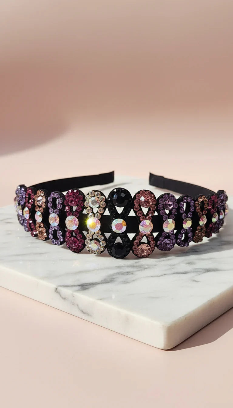 Women’s Crystal Bow Statement Headband & Hair Band