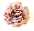 15cm Large Rose Fascinator Corsage Hair Clip and Brooch Pin, Satin Flower, Dusty Pink