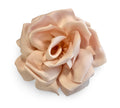 15cm Large Rose Fascinator Corsage Hair Clip and Brooch Pin, Satin Flower, Peach Pink