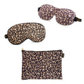 Contoured & Satin Sleep Mask Double Pack & Accessories Bag Set - Various Prints